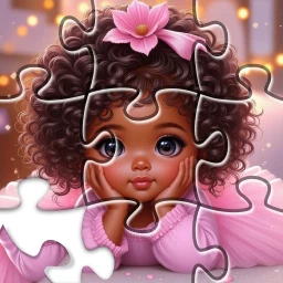 Black Jigsaw - Jigsaw Puzzles 아이콘